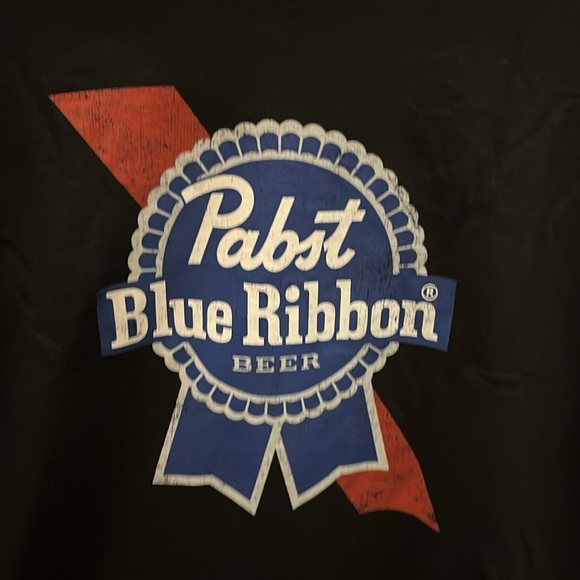 Pabst Blue Ribbon Beer Tee Shirt American Needle Size Large Black - Picture 2 of 5